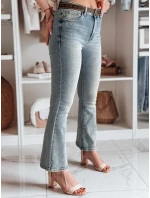 Dámske džínsové zvonové nohavice s opaskom FAREVIS modré FashionStreet UY2483