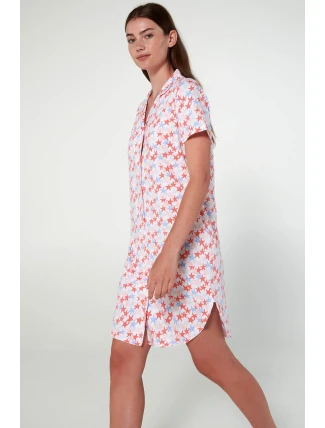 Vamp - Nočná košeľa s gombíkmi a potlačou 20287 - Vamp