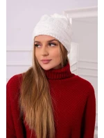 Fleecová čiapka Edyta K298 ecru