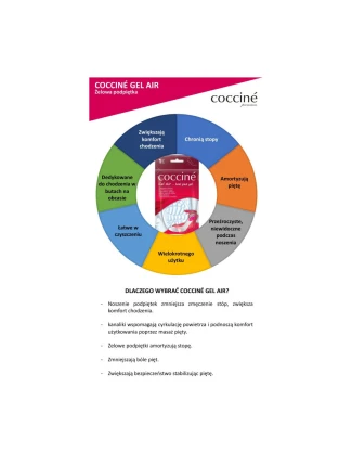 Coccine Żelowe Damskie Podpiętki Gel Air