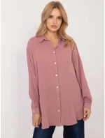 Košeľa D70032M11066D4 tmavoružová
