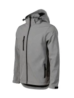 Performance pánska softshellová bunda tmavo šedá melír
