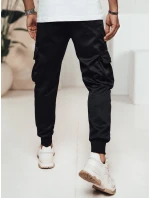 Pánske nákladné nohavice čierne FashionStreet UX4473