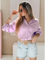 Dámske nadrozmerné mušelínové tričko MUSLINEA berry FashionStreet DY0476 Dámske nadrozmerné mušelínové tričko MUSLINEA berry FashionStreet DY0476