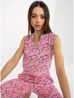 Dámska blúzka D73771R11115A ružová - FPrice