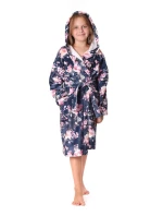 Detský župan Toya s kapucňou modrý - Vestis