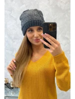 Dámska čiapka Amira K359 graphite+white Dámska čiapka Amira K359 graphite+white