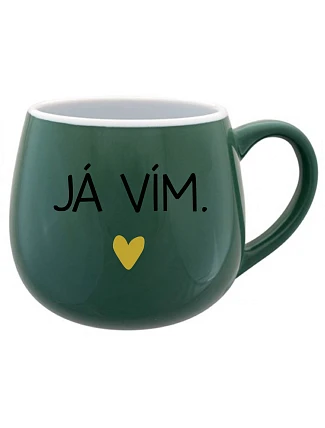 VIEM - zelený keramický hrnček 300 ml