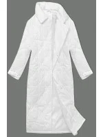 Biely dámsky oversize kabát (5M3177-281)