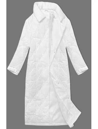 Biely dámsky oversize kabát (5M3177-281)