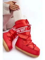Damskie Wysokie Śniegowce Czerwone Venila