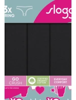 SLOGGI GO CRUSH TANGÁ 3PACK BLACK
