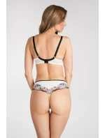 Gorsenia K 842 Čierno-biele tangá S-2XL