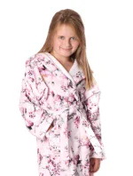 Detský župan Toya s kapucňou ružový - Vestis