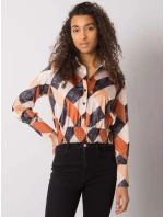 Blúzka DHJ BZ 15251.82 čierna a béžová