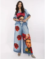 Nohavice DHJ SP 19183 5.78 modrá