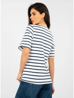 Tričko RV TS A1087.74 tmavomodré a biele