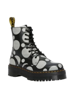 Dámska členková obuv Jadon DM26882009 Čierna s bielym vzorom - Dr. Martens