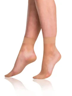Dámske silonkové ponožky FLY SOCKS 15 DEN - Bellinda - amber