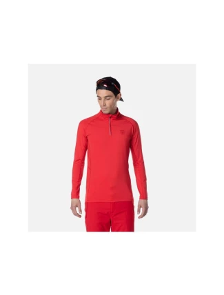 Rossignol Classique 1/2 Zip tričko červené pánske