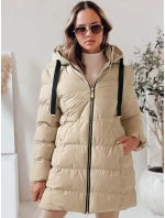 Dámska zimná bunda s kapucňou GABRIELLE beige FashionStreet TY4365