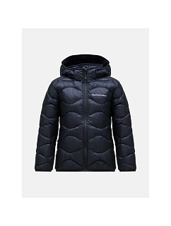 Bunda Peak Performance Jr Helium Down Hood Jacke, čierna