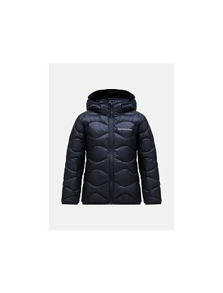 Bunda Peak Performance Jr Helium Down Hood Jacke, čierna