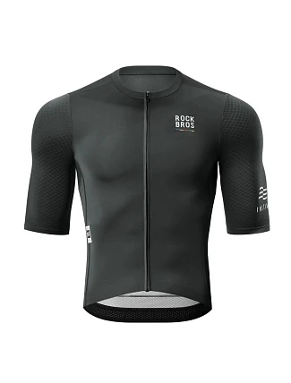 Cyklistický dres Rockbros 15220032001 ROAD TO SKY pre mužov, s krátkym rukávom, veľkosť S – čierny, pánsky