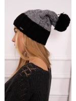 Paris fleecová čiapka K212 sivá+čierna