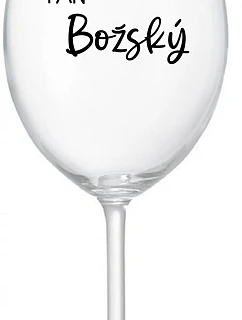 LORD OF GOD - priehľadný pohár na víno 350 ml