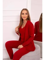Súprava svetrov 3-dielna červená