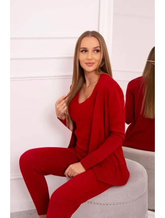 Súprava svetrov 3-dielna červená
