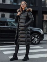 Dámska prešívaná zimná bunda s kapucňou CROMBILA black FashionStreet TY4100