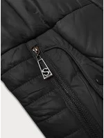 Čierna dámska prechodná prešívaná bunda S'West (B8302-1) Čierna dámska prechodná prešívaná bunda S'West (B8302-1)