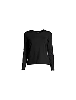 CASALL Essential Mesh Detail Tričko s dlhým rukávom čierne