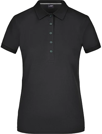 Daiber JN 707 Dámske polo tričko z pima piqué 02.0707 čierne Daiber JN 707 Dámske polo tričko z pima piqué 02.0707 čierne