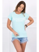 Limitovaná edícia blúzky v mätovej farbe