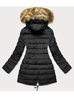 Dámska obojstranná zimná bunda khaki black (w557-1big) Dámska obojstranná zimná bunda khaki black (w557-1big)
