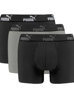 Pánske boxerky Puma 3-Pack Black Grey Comfortable Cotton