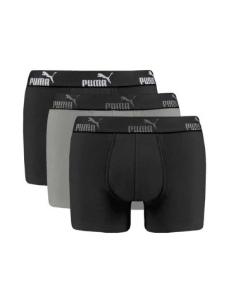 Pánske boxerky Puma 3-Pack Black Grey Comfortable Cotton Pánske boxerky Puma 3-Pack Black Grey Comfortable Cotton