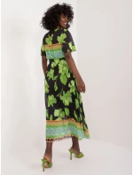 Šaty DHJ SK 11331 5.19 čierna a zelená Šaty DHJ SK 11331 5.19 čierna a zelená