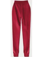 Tmavo červené teplákové nohavice (CK01-35) Tmavo červené teplákové nohavice (CK01-35)