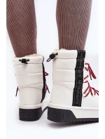 Śniegowce Damskie Na Grubej Podeszwie Wegańskie D.Franklin DFSH371007 Białe