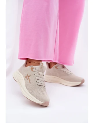 Buty Sportowe Sneakersy Damskie Big Star RR274A145 HI-POLY SYSTEM Beżowe