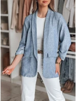 Dámska nadrozmerná bunda SOFT LOVE navy blue FashionStreet PY0131 Dámska nadrozmerná bunda SOFT LOVE navy blue FashionStreet PY0131