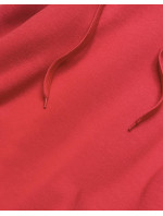 Dlhá červená tepláková mikina (YS10005-18)
