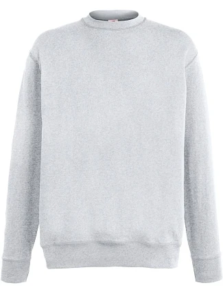 Fruit of the Loom Lightweight Set-In Sweat Pánska mikina 16.2156 heather grey Fruit of the Loom Lightweight Set-In Sweat Pánska mikina 16.2156 heather grey