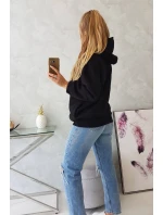 Mikina s kapucňou čierna