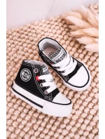 Dziecięce Wysokie Trampki Z Suwakiem BIG STAR HH374188 Czarne