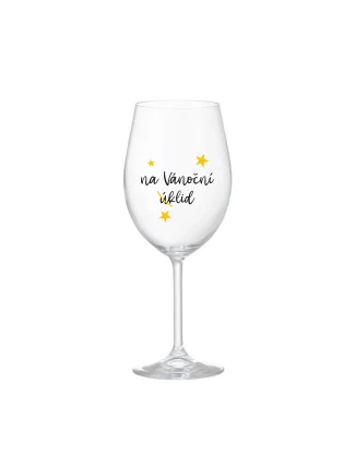 NA VÁNOČNÍ ÚKLID - čirá sklenice na víno 350 ml NA VÁNOČNÍ ÚKLID - čirá sklenice na víno 350 ml